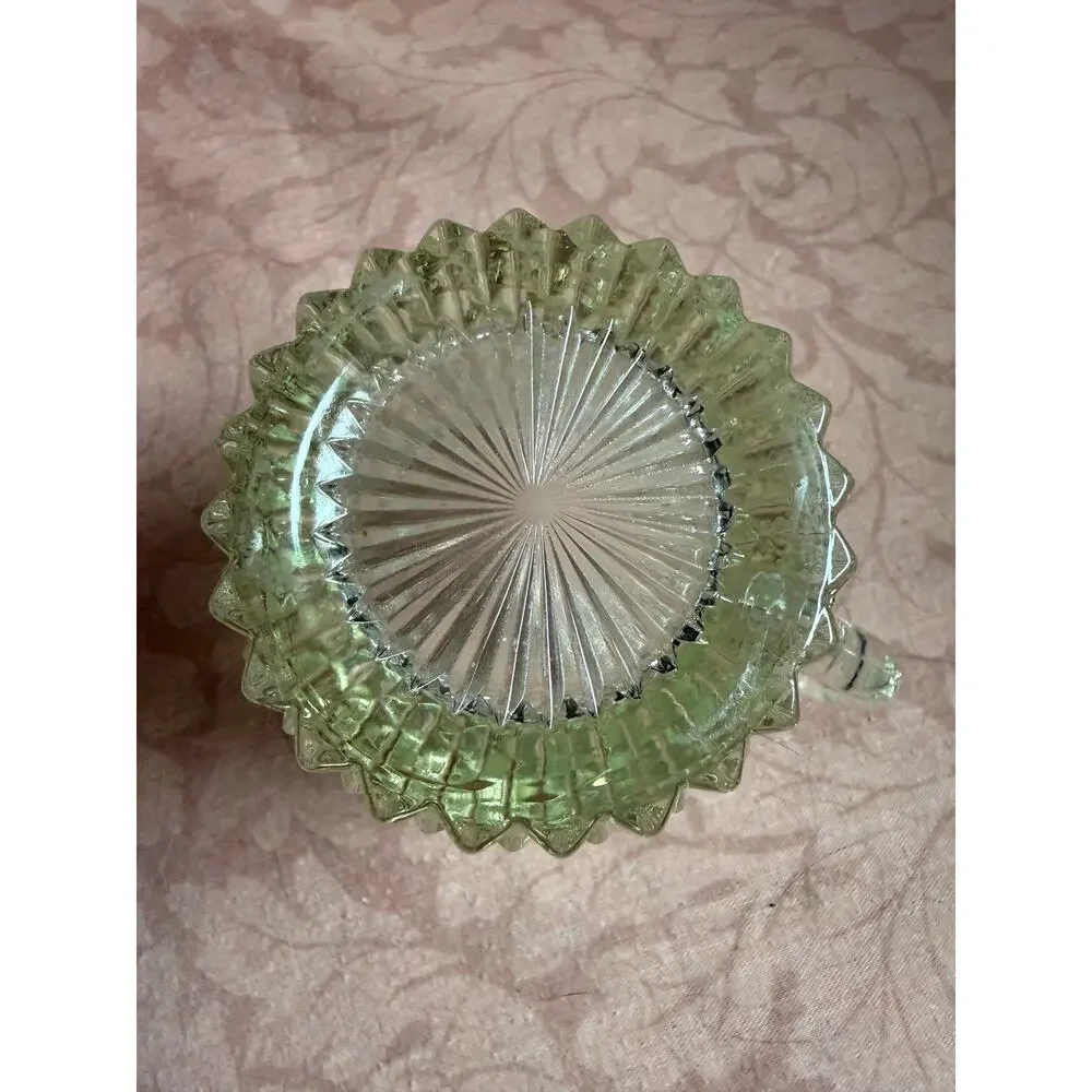 Vintage Diamond Point Replacement Glass Cream Pitcher 3